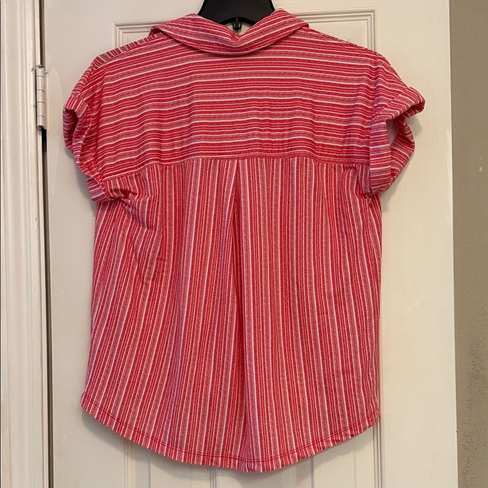 Belle by Kim Gravel Red Striped Top - Picture 4 of 4